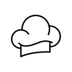 Chef hat icon on trendy design