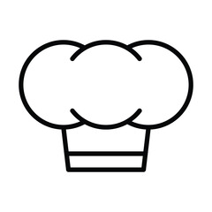 Chef hat icon on trendy design