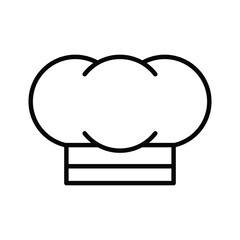 Chef hat icon on trendy design