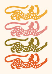 Groovy Boho 70s Flower Print Hippie Vintage Poster Magical Celestial Peace Love Wall Art Retro