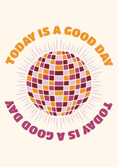 Groovy Boho 70s Flower Print Hippie Vintage Poster Magical Celestial Peace Love Wall Art Retro