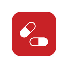 Pills icon vector stock.