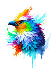 Obraz premium rainbow bird