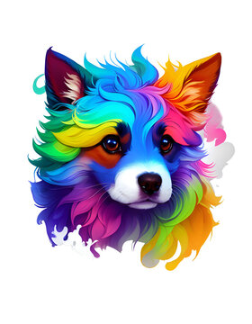 rainbow dog 
