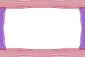 赤色の緩やかな模様のフレーム背景素材