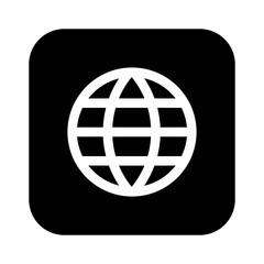 Globe earth world icon.	

