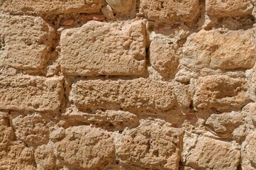 Stone wall texture background in Spain, Provinze of Valencia, City of Denia