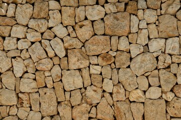 stone wall texture background in Spain, Provinze of Valencia, City of Denia