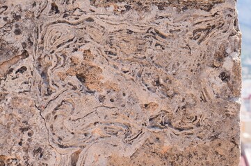 natural stone in a wall - texture background