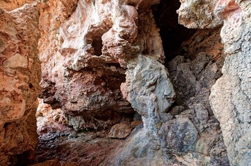 Rocks near the coast in Alicante, Spain