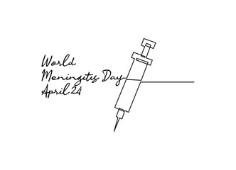 line art of world meningitis day good for world meningitis day celebrate. line art. illustration.