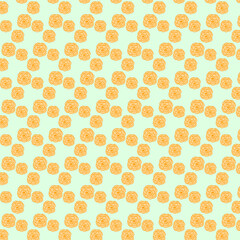 orange flower pattern
