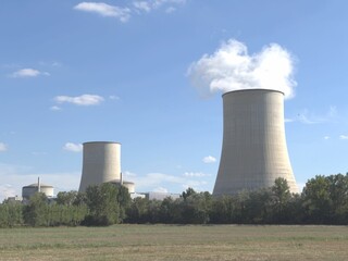Fototapeta na wymiar A NUCLEAR POWER STATION