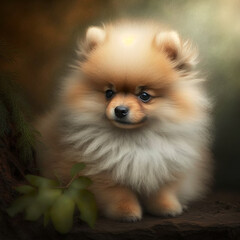 Obraz premium pomeranian puppy