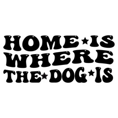 Retro Dog T-shirt Design, Vector