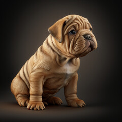 Obraz premium Sharp Pei Puppy