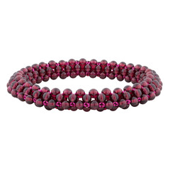 Mineral bracelet on a white background