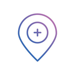 Fototapeta premium Location icon vector stock.