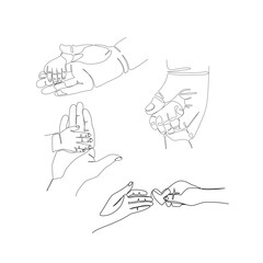 Hands vector illustration