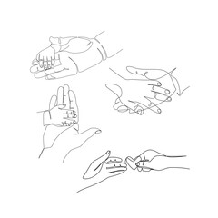 Hands vector illustration