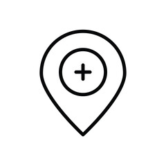 Obraz premium Location icon vector stock.