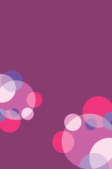 round light on crimson background, light reflection