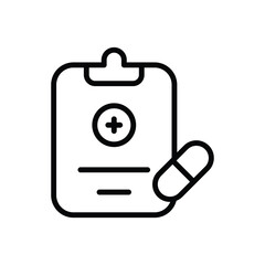 Medical Report icon vector stock.