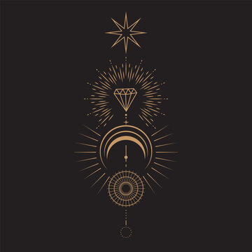 Celestial Magic Mystical and Esoteric Illustration