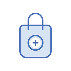 Pharmacy Bag icon vector stock.