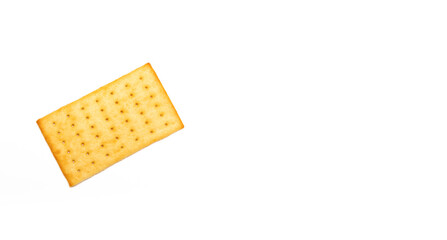 Crackers isolated on white background.