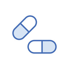Pills icon vector stock.