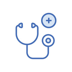 Stethoscope icon vector stock.