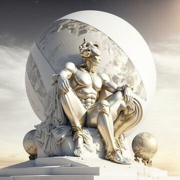 Antike Greek style God