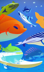 Obraz premium The Elusive Anglefish made with Generative AI