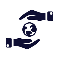 globe, hand, world, net, globe on hand icon