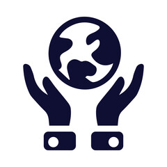 globe, hand, world, net, globe on hand icon