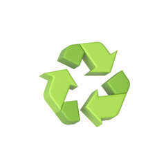 Earth Day. International Mother Earth Day. 3d recycle icon illustration