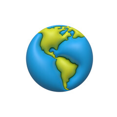 Earth Day. International Mother Earth Day. 3d earth icon illustration
