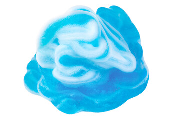 Foam shaving gel isolated on a transparent background.