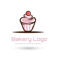 elegant sweet cake logo for any business especially for cakery, bakery, cake shop, cafe,etc.