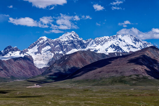 Pik Dankova, Tian Shan mountains at the Chinese border, Naryn province, Kyrgyzstan