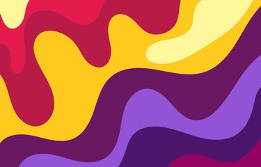 Fototapeta premium Colorful Groovy background design concept