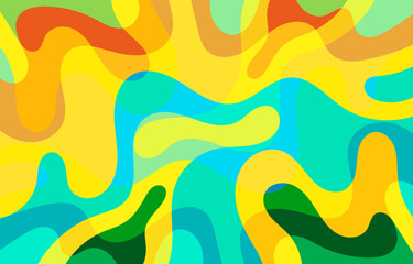 Colorful Groovy background design concept