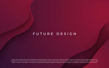 minimal abstract dynamic dark purple gradient color fluid, liquid wavy shape geometric composition background. eps10 vector