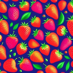 Muitos morangos a vis&atilde;o superior de comida saud&aacute;vel de design plano