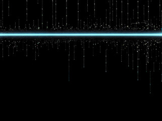 Abstract computer data characters, big data, and internet technology concepts