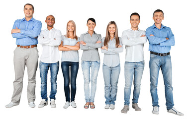 Obraz premium Portrait of Smiling Business People