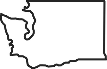 Washington State Map Png Outline
