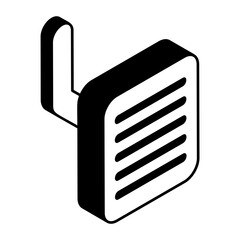 Car Rear View internal Mirror Concept Vector Icon isometric Design, Motor Vehicle Service and automobile repair shop Symbol, Lorry spare parts Sign,  automotive technician equipment stock illustration