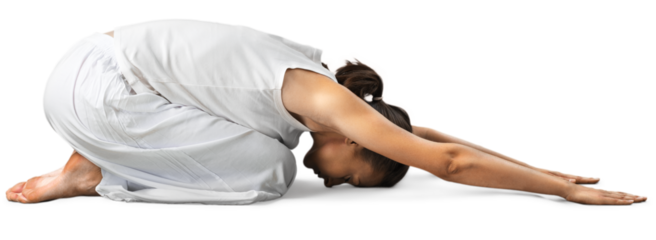 Portrait of a Woman Doing Yoga Exercise